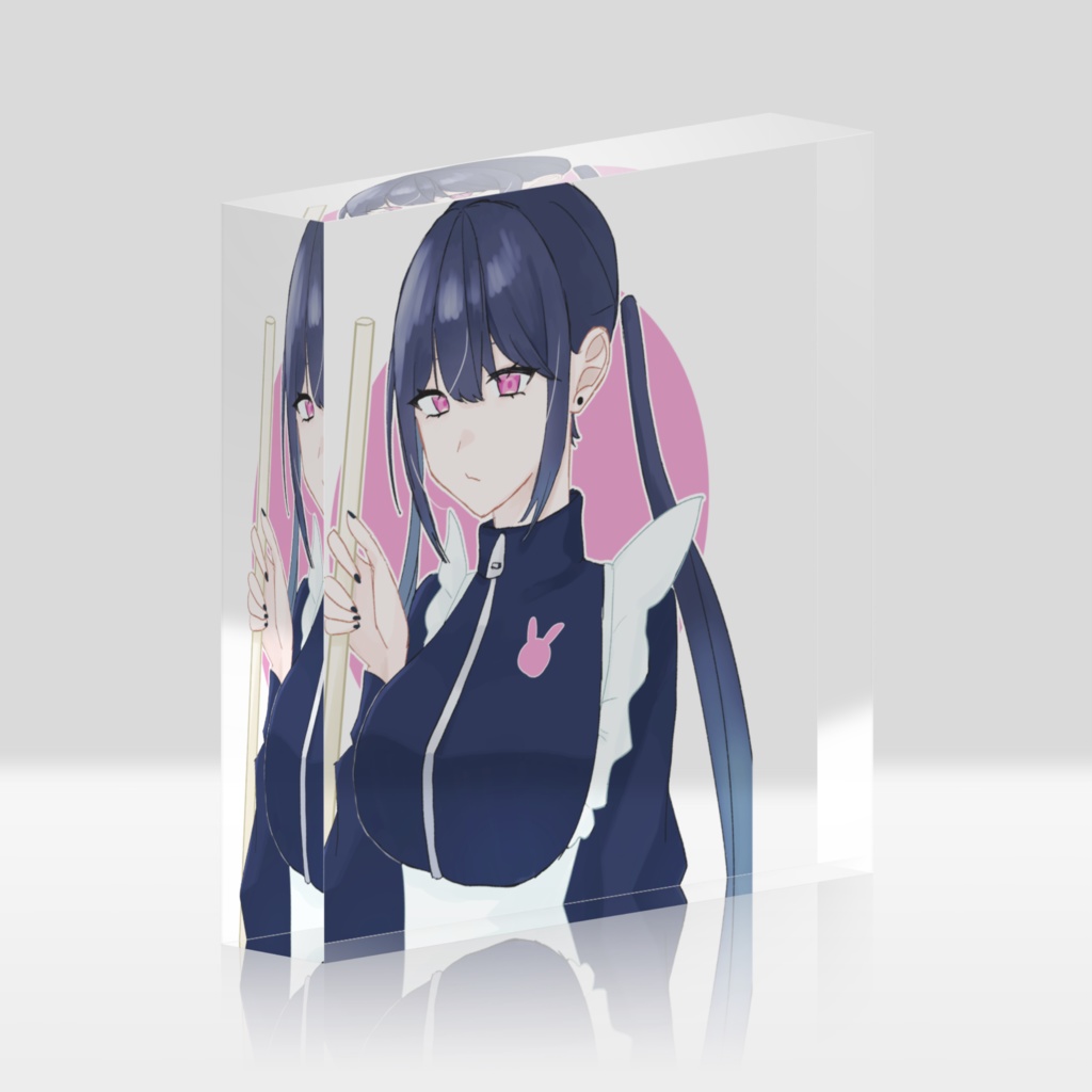 ジャージメイドちゃんアクリルブロック