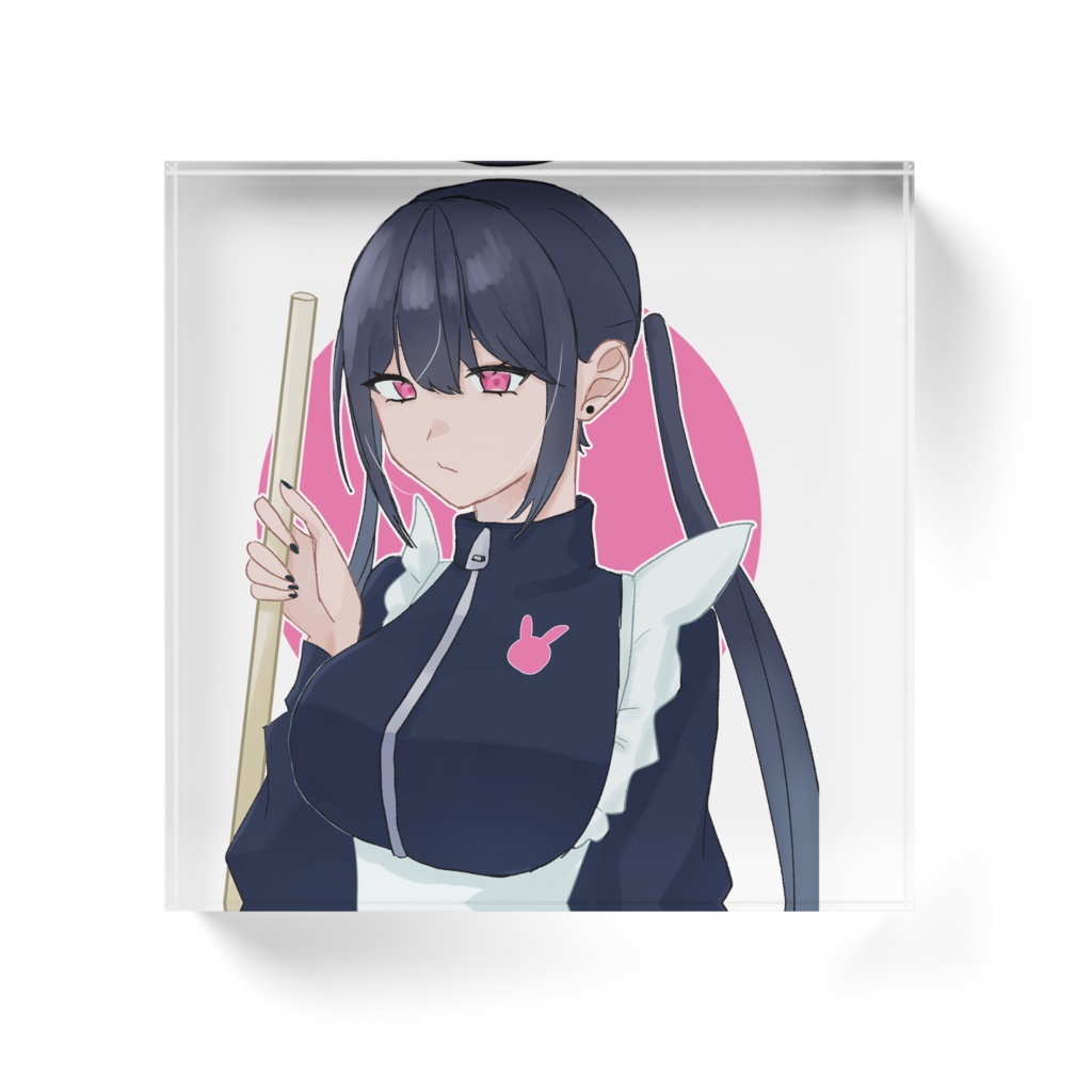 ジャージメイドちゃんアクリルブロック