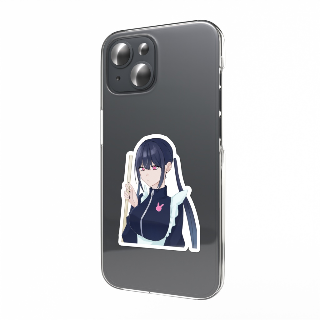 ジャージメイドちゃんスマホステッカー
