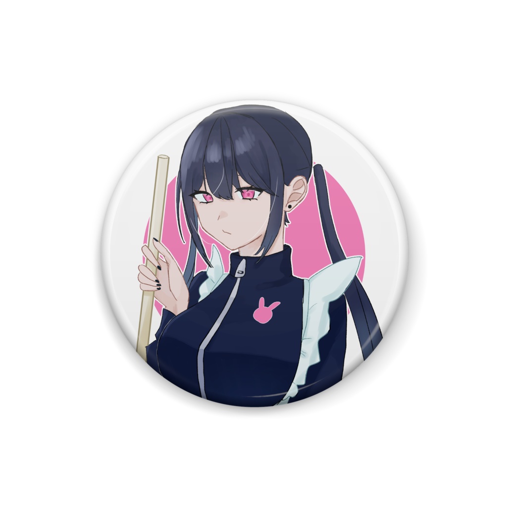 ジャージメイドちゃん缶バッジ