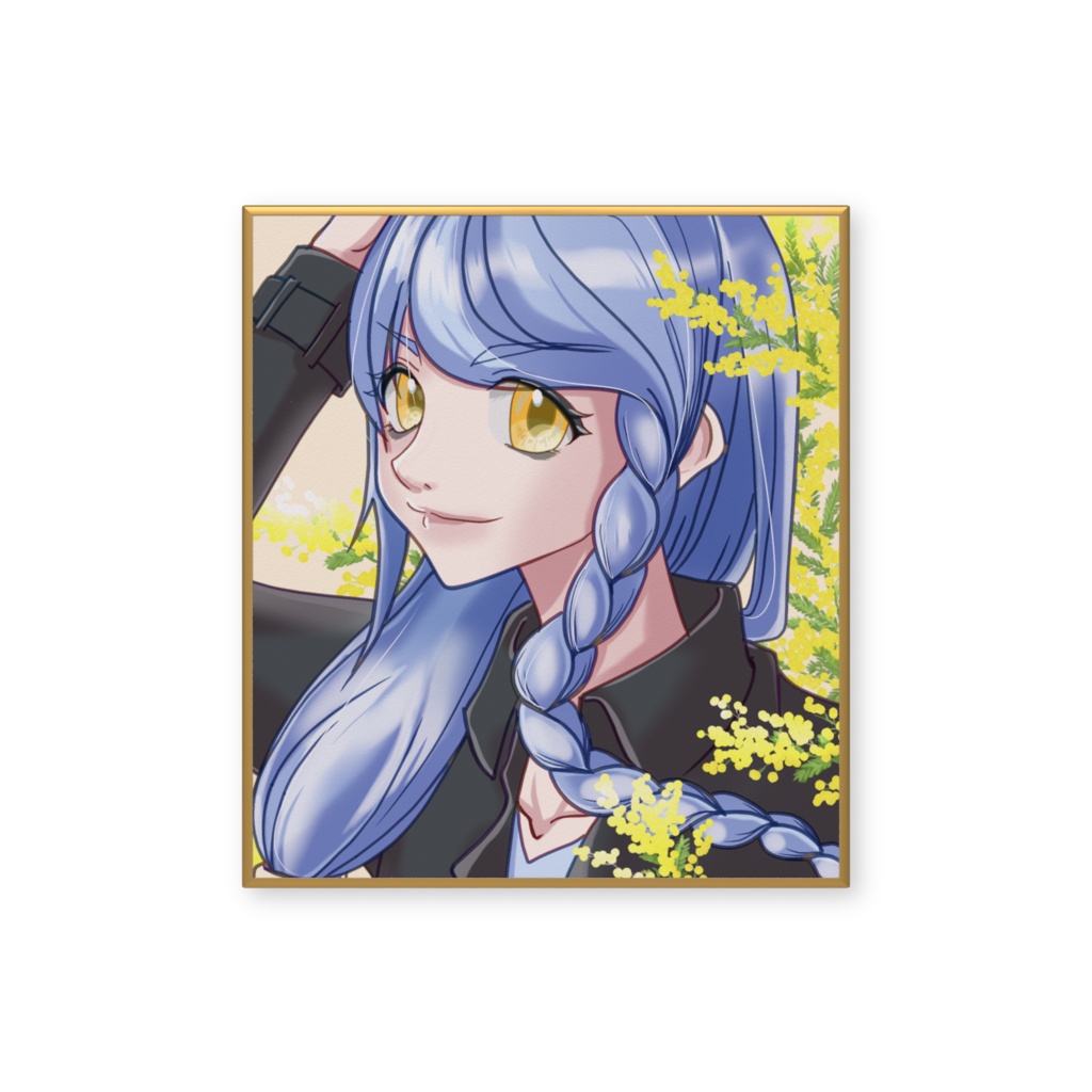 【ミニ色紙】ミモザ