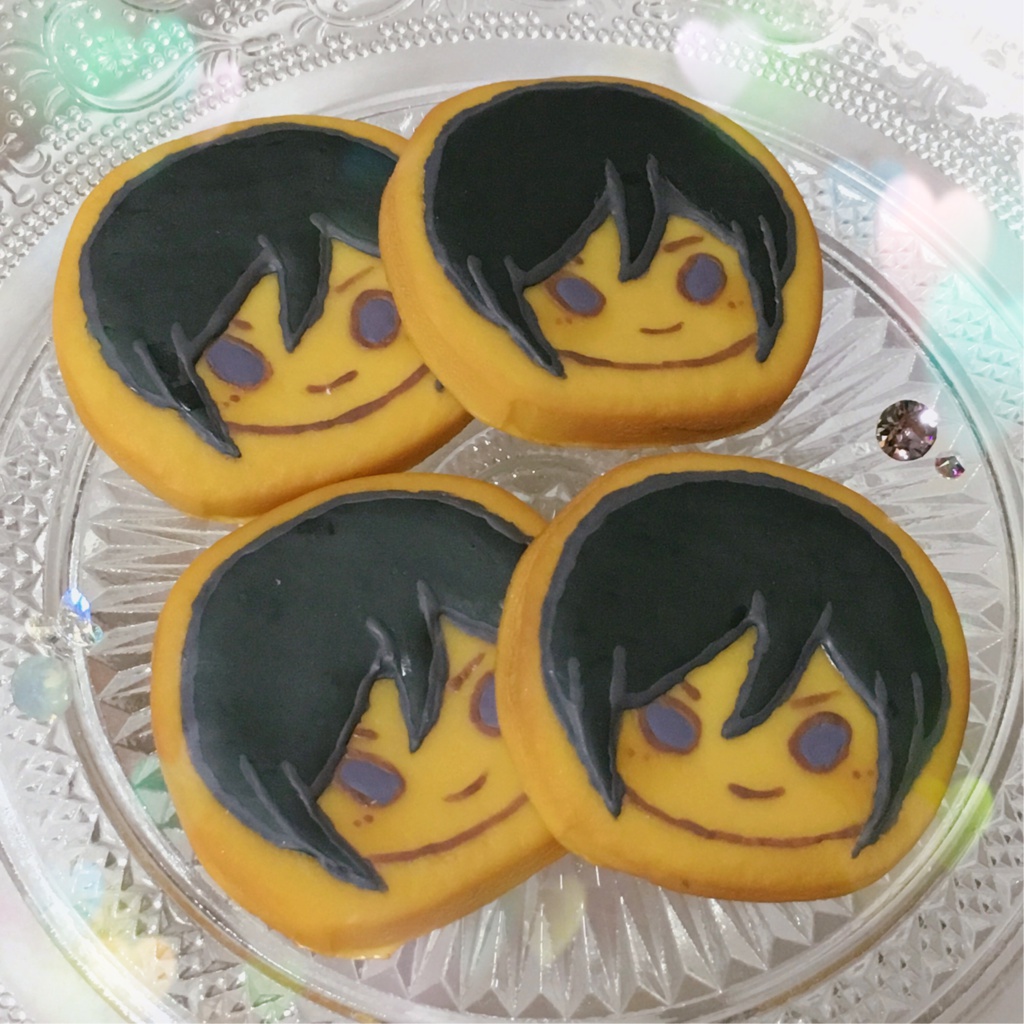 刀剣乱舞 薬研藤四郎 ハンドメイド*フェイクアイシングクッキー バッジ