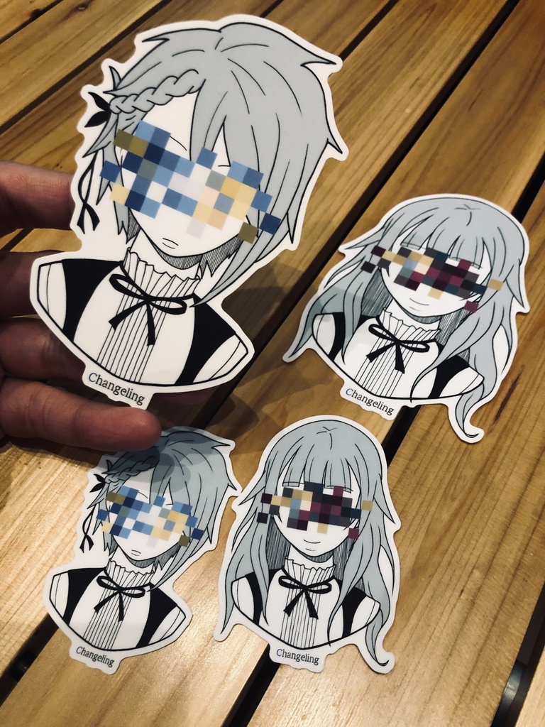 changeling ステッカー大小セット