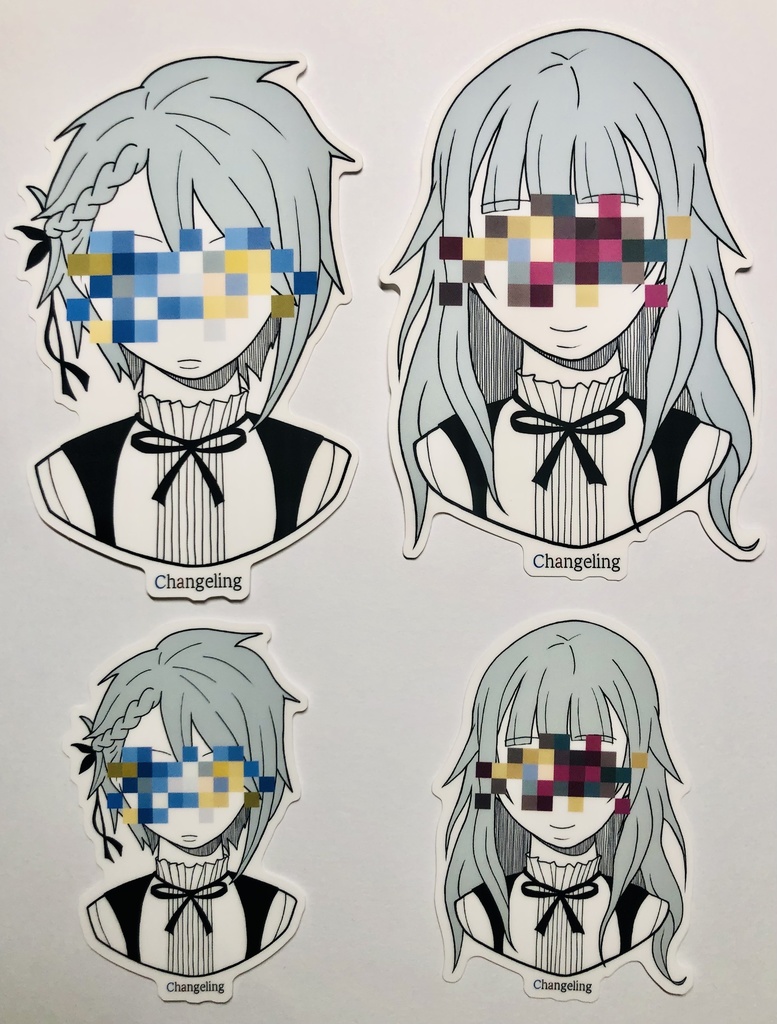 changeling ステッカー大小セット