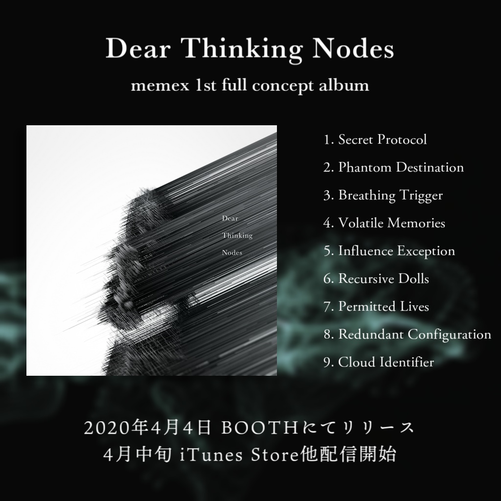 memex 1st full concept album『Dear Thinking Nodes』(物理CD版)
