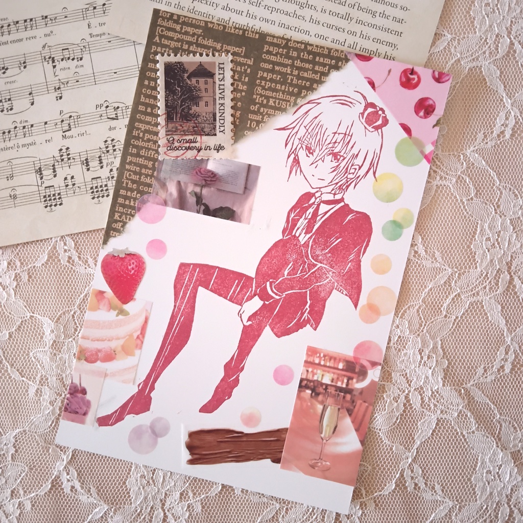 クラウンをのせた高貴な王子様の消しゴムはんこ ケープ付き正装 男の子 受注 判子 スタンプ イラスト マンガ