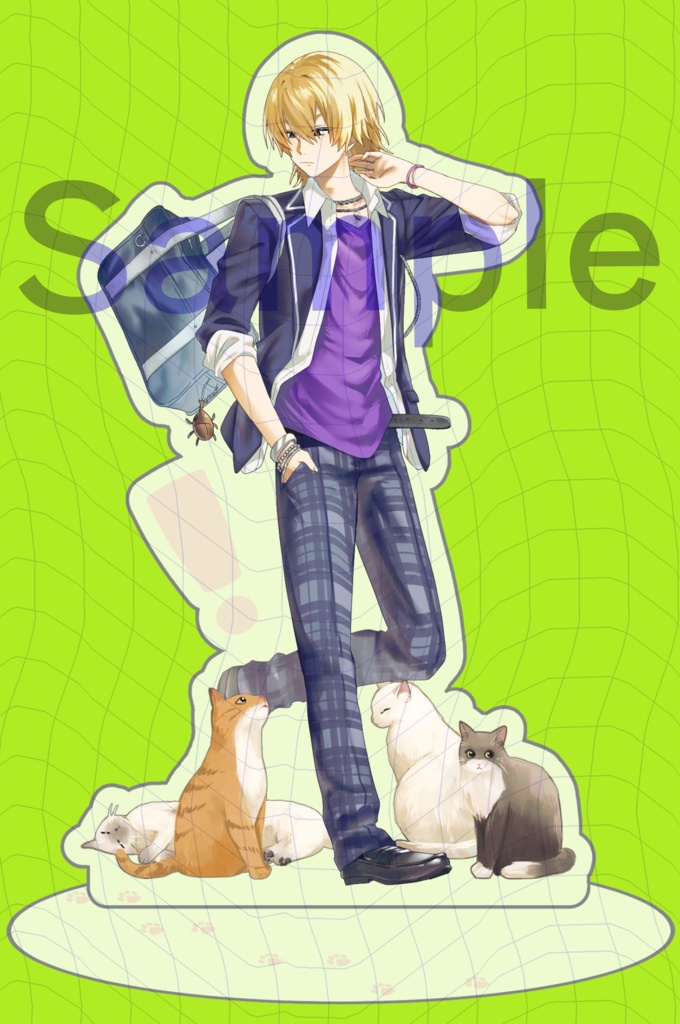 【スパーク20】学パロ垣根デカめアクスタ【ポストカード付き】