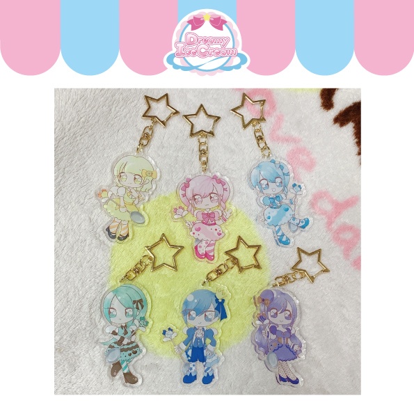 【卒制】創作アクキー Dreamy IceCream