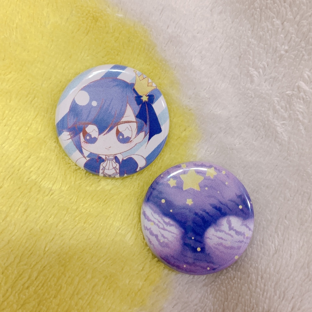 【卒制】創作缶バッジ Dreamy IceCream