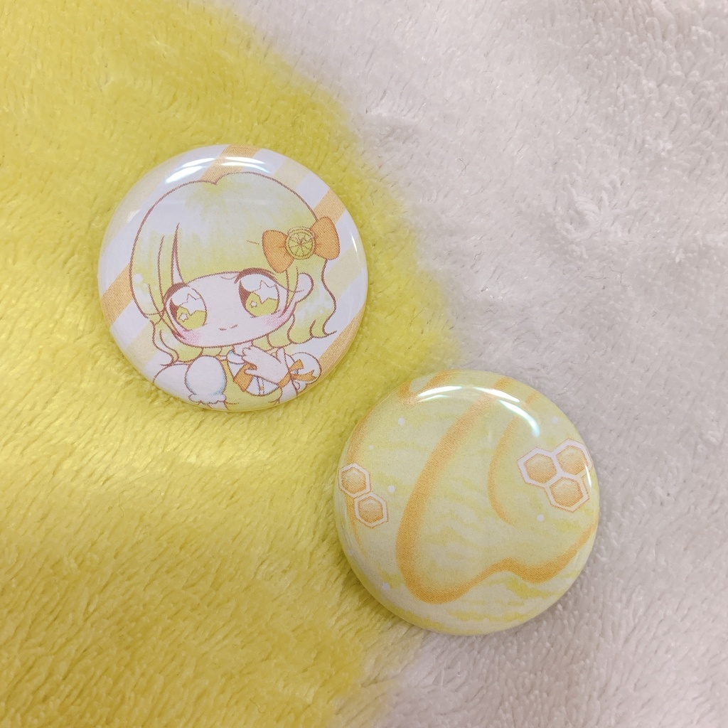 【卒制】創作缶バッジ Dreamy IceCream