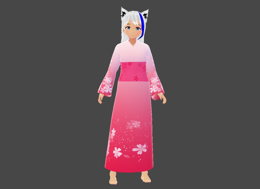 [VRoid] Sakura Kimono