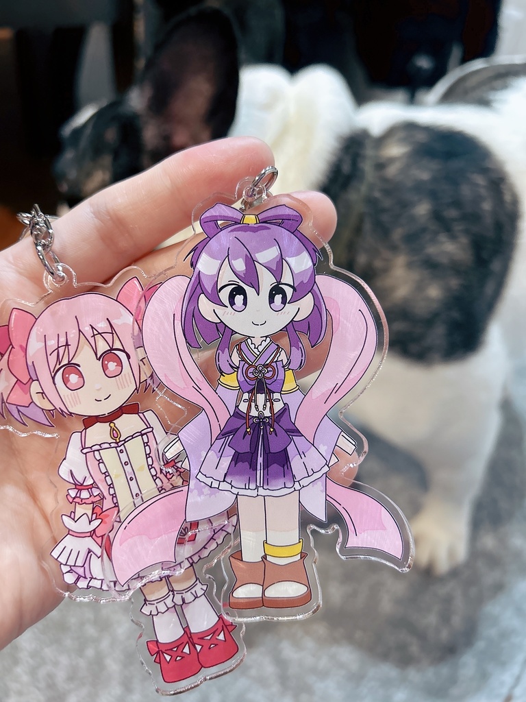 鹿目まどか＆藍家ひめな　アクリルキーホルダー【プリズムレコード15】