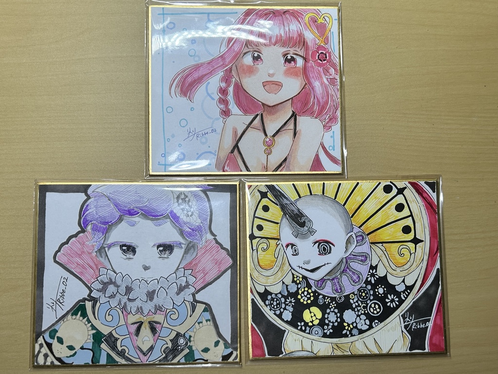 マギアレコード　小色紙イラスト（全3種）