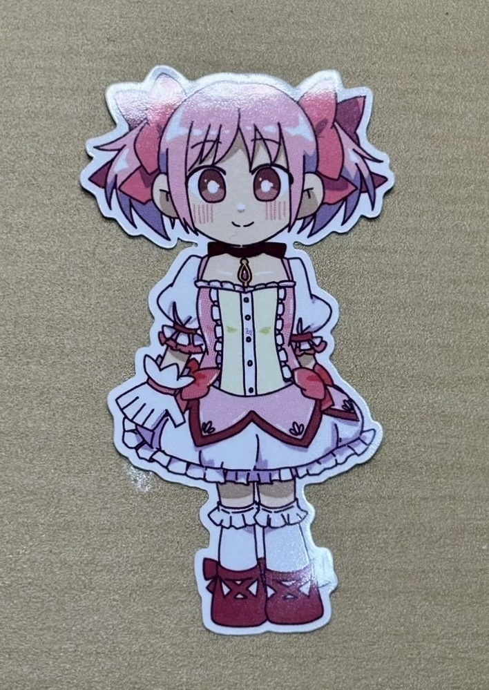 【まどマギ、マギレコ】プチキャラダイカットステッカー