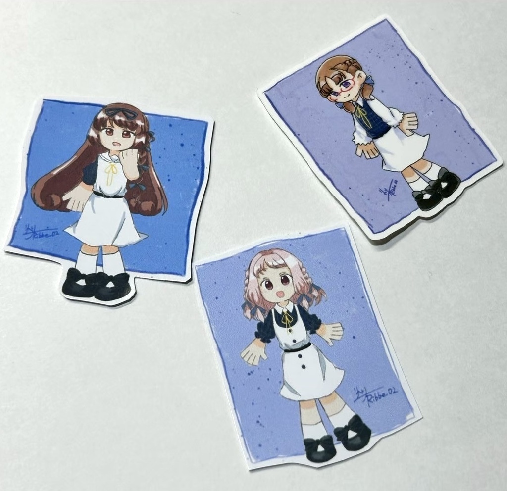 【マギレコ】3周年限定衣装ダイカットステッカー