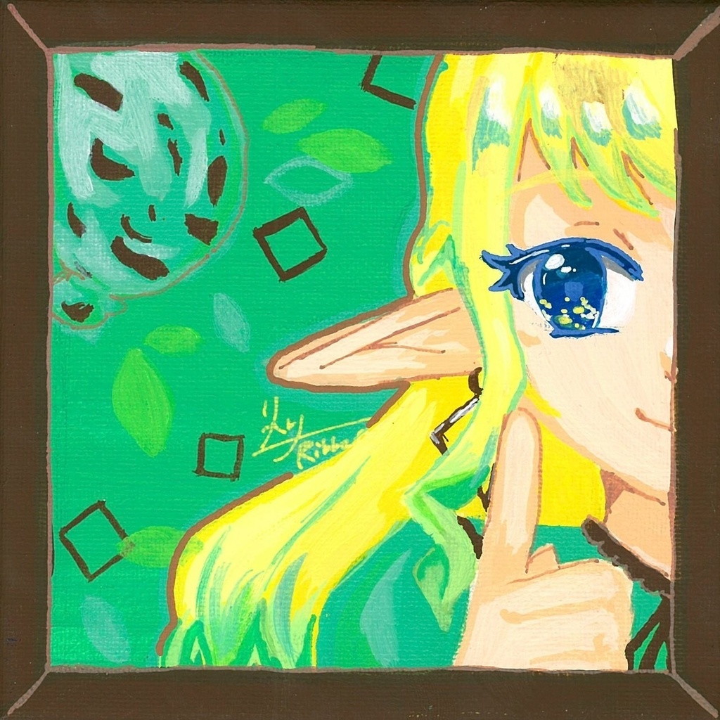 【1次創作】未来試験 アイスクリーム正方形ポストカード