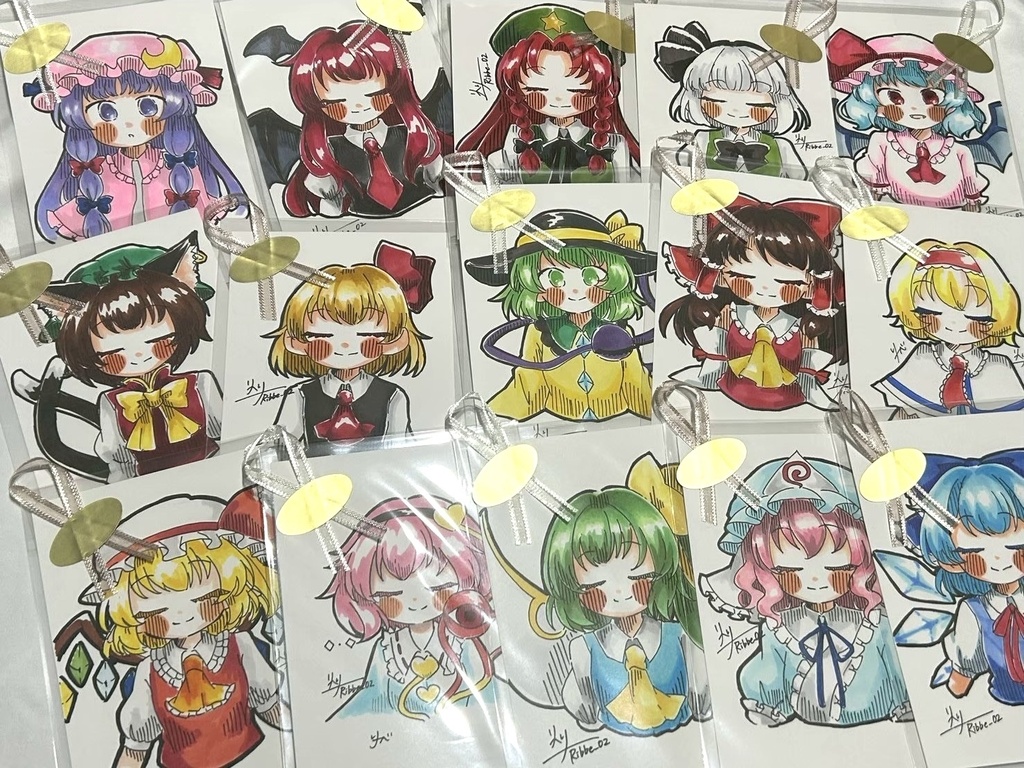 【東方project】アナログ原画 ドローイングイラスト第1弾