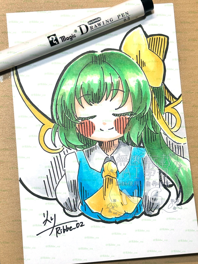 【東方project】アナログ原画 ドローイングイラスト第1弾