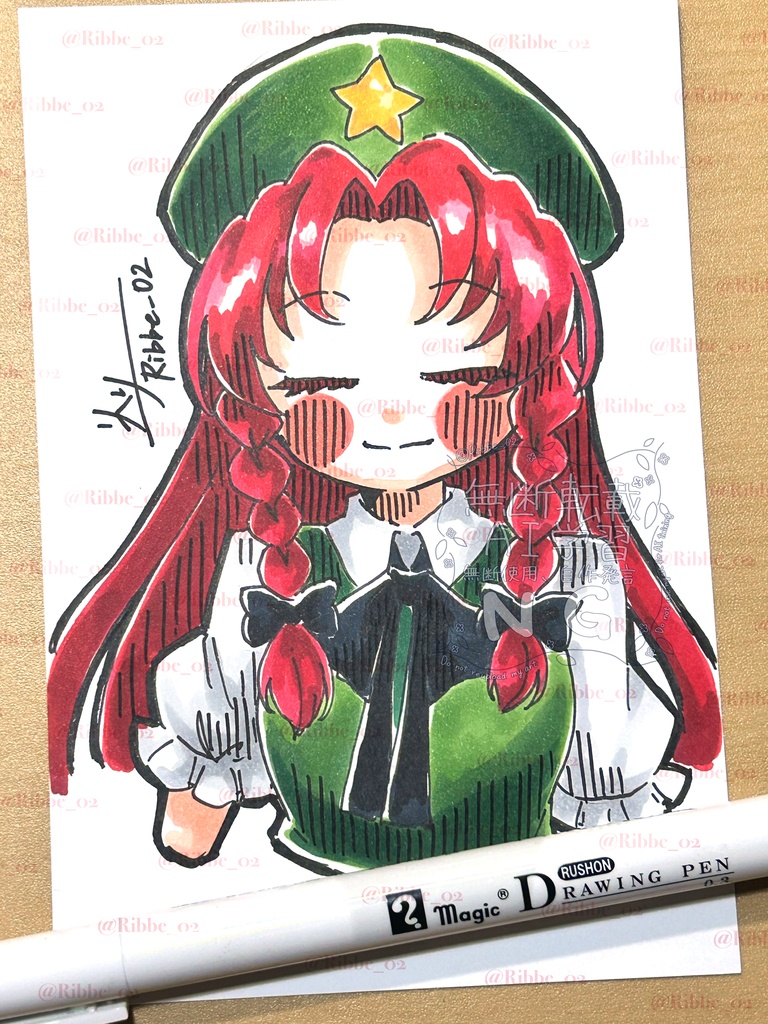 【東方project】アナログ原画 ドローイングイラスト第1弾