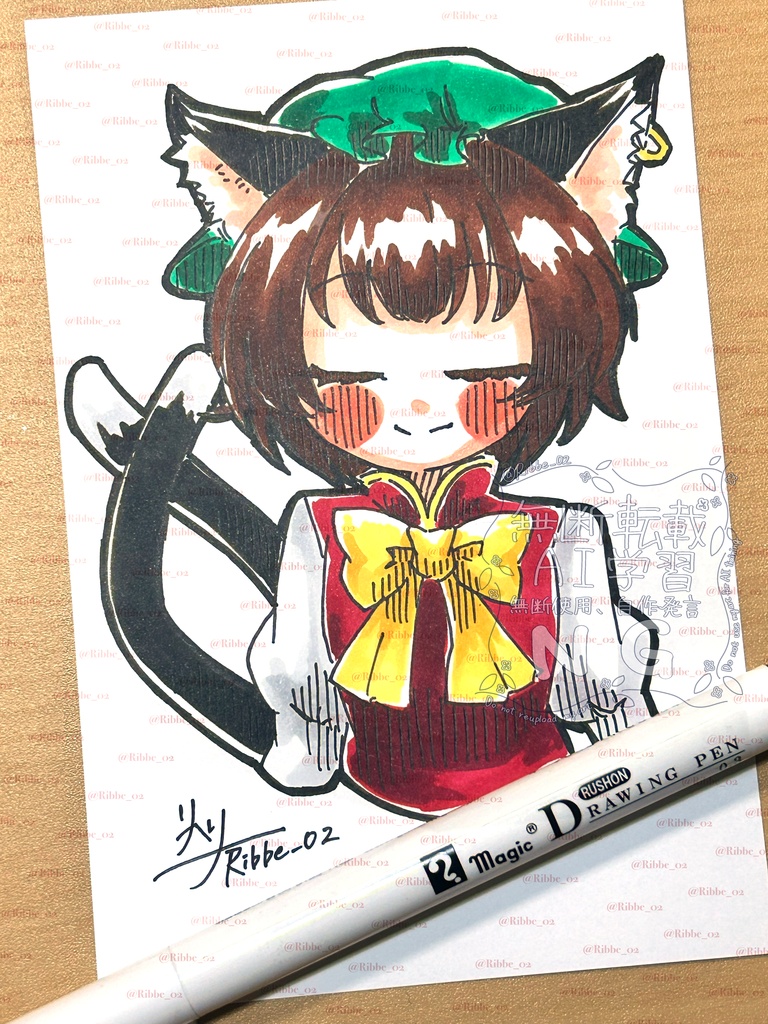 【東方project】アナログ原画 ドローイングイラスト第1弾