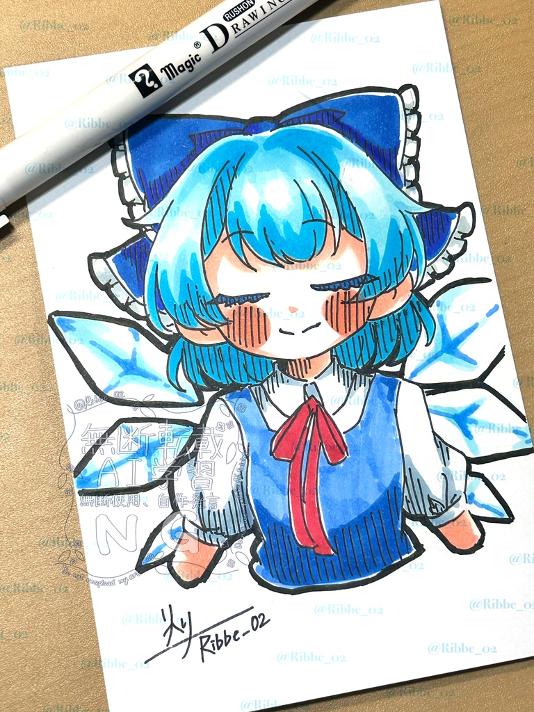 【東方project】アナログ原画 ドローイングイラスト第1弾