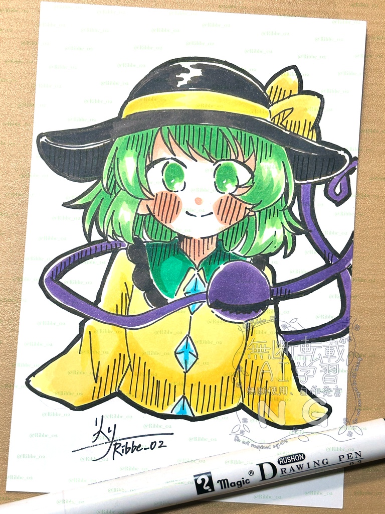 【東方project】アナログ原画 ドローイングイラスト第1弾