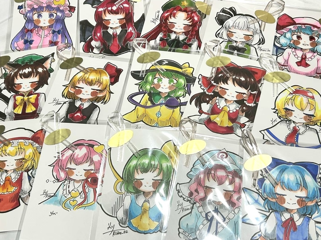 【東方project】アナログ原画　ドローイングイラスト第1弾