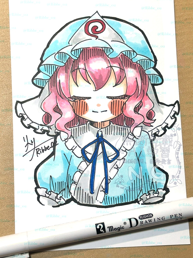 【東方project】アナログ原画 ドローイングイラスト第1弾