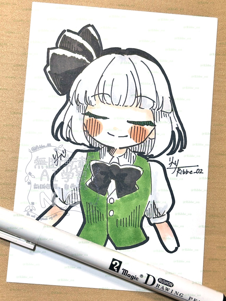 【東方project】アナログ原画 ドローイングイラスト第1弾