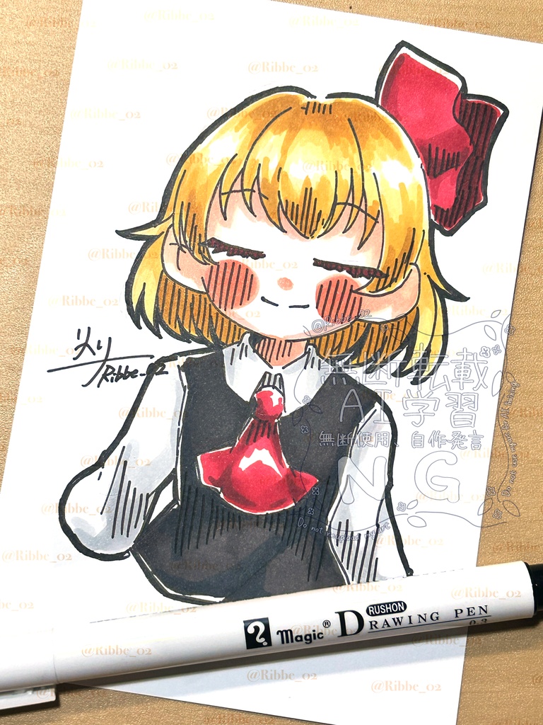 【東方project】アナログ原画 ドローイングイラスト第1弾