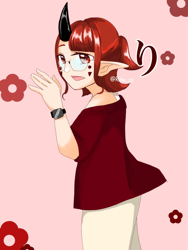 【一次創作】イラスト本　「り」