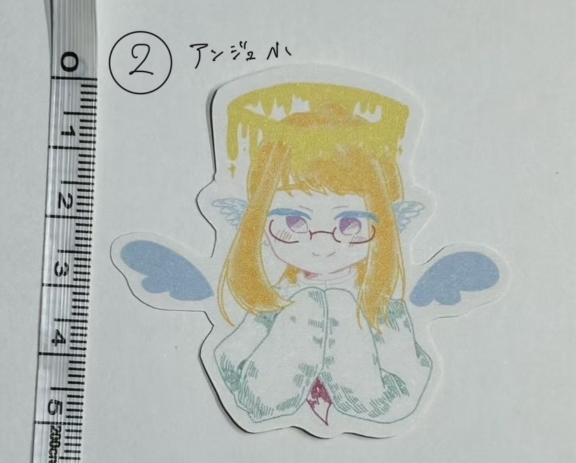 【一次創作】ふわふわステッカー