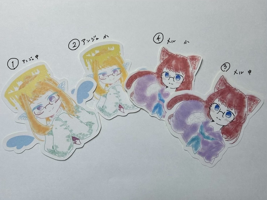 【一次創作】ふわふわステッカー