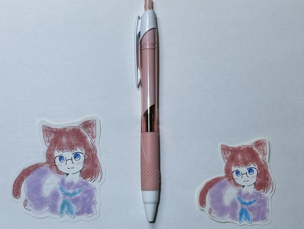 【一次創作】ふわふわステッカー