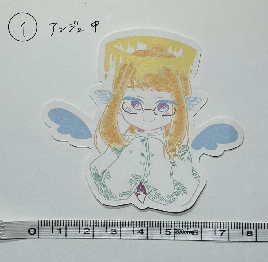 【一次創作】ふわふわステッカー