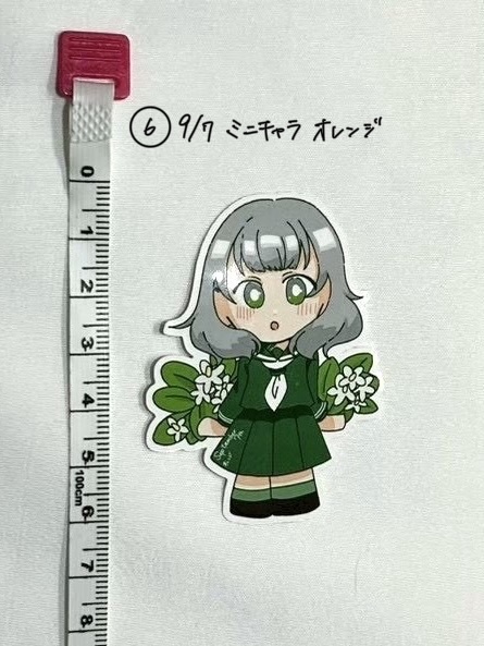 【1次創作】365日学生と花 ダイカットステッカー