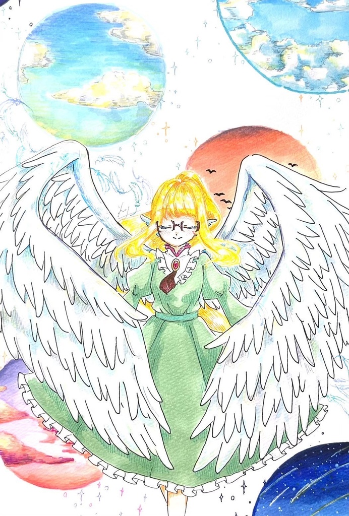【1次創作】1枚絵 ポストカード