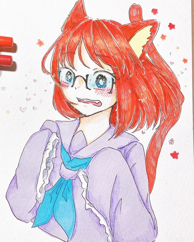 【1次創作】1枚絵 ポストカード