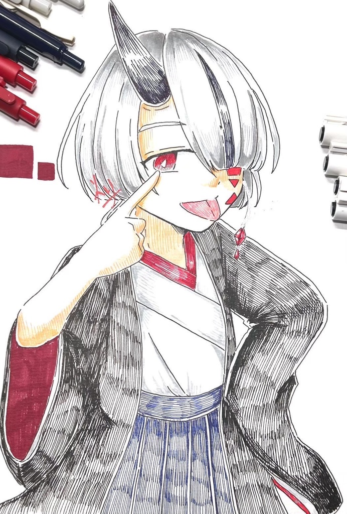 【1次創作】1枚絵 ポストカード
