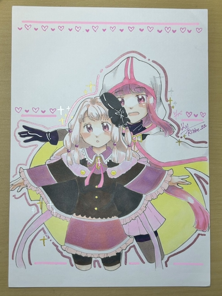 【マギアレコード】A4原画（額なし）『環姉妹』
