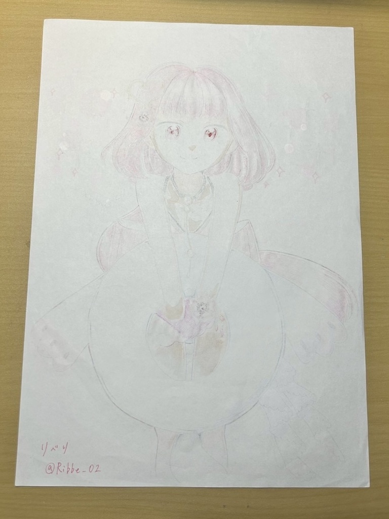 【マギアレコード】A4原画(額なし)『夏ですね!!』