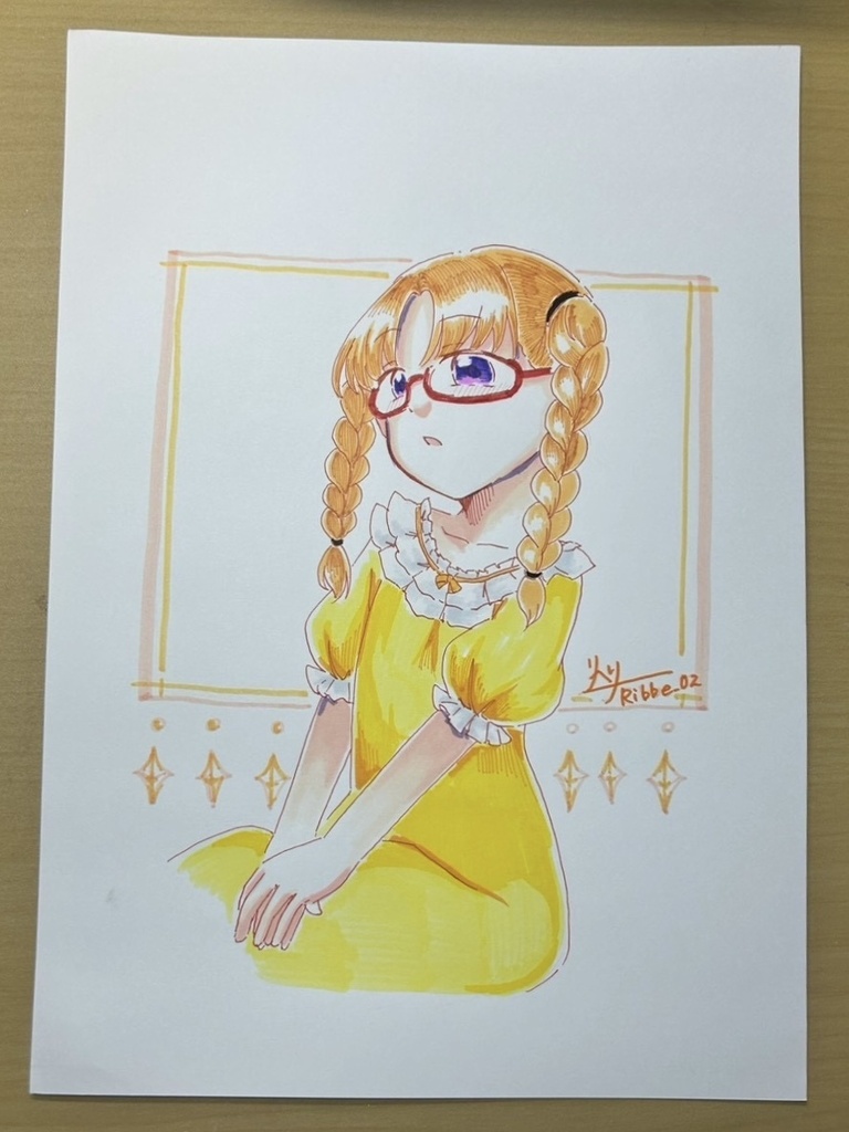【マギアレコード】A4原画（額なし）『病室の女の子』