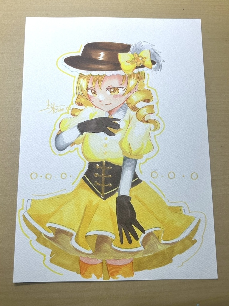 【魔法少女まどか☆マギカ】B5原画（額なし）衣装アレンジ　巴マミ