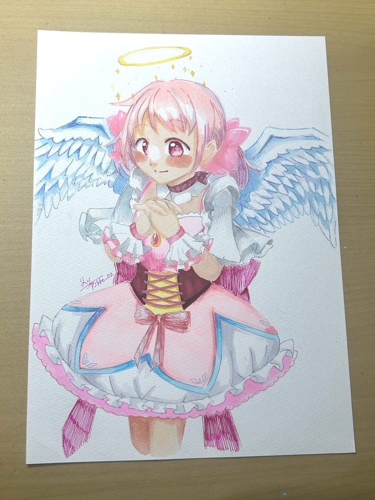 【魔法少女まどか☆マギカ】B5原画（額なし）衣装アレンジ　鹿目まどか