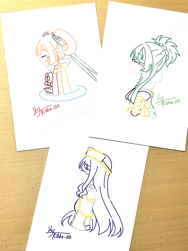 【まどマギ】ドローイングイラストβパターン (全6種)