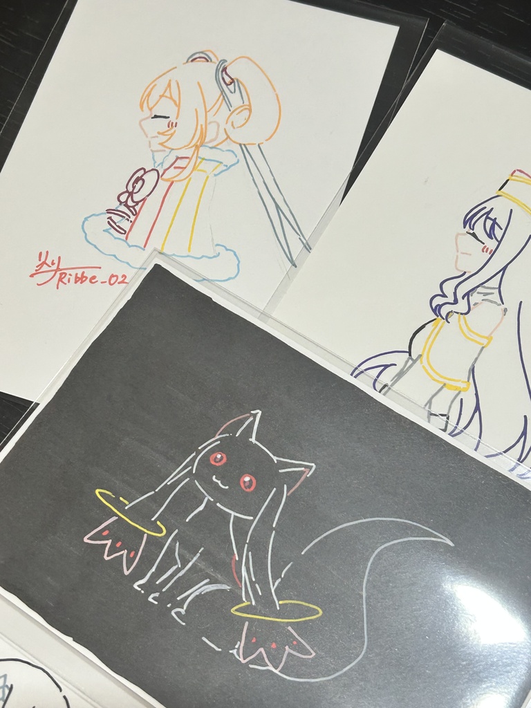【まどマギ】ドローイングイラストβパターン (全6種)