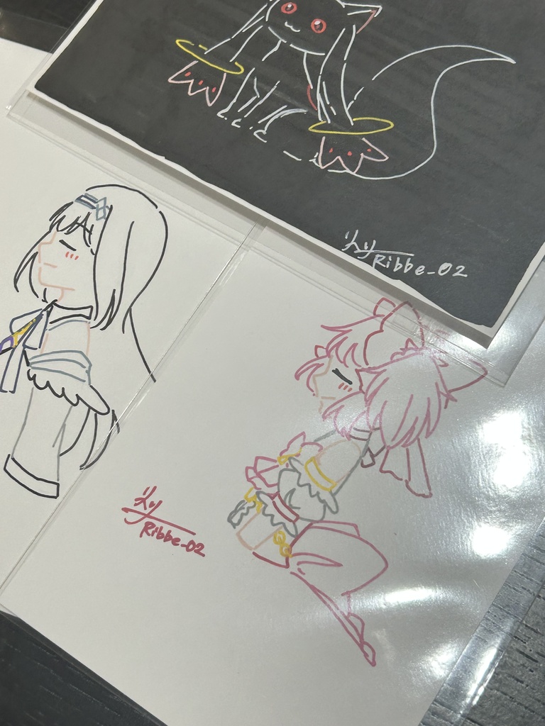 【まどマギ】ドローイングイラストβパターン (全6種)