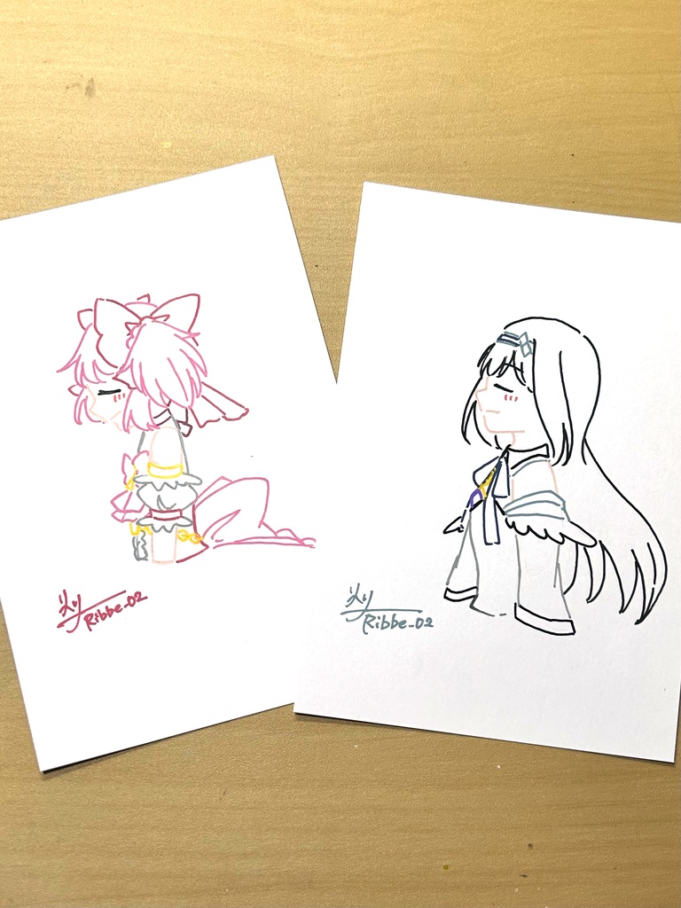 【まどマギ】ドローイングイラストβパターン (全6種)