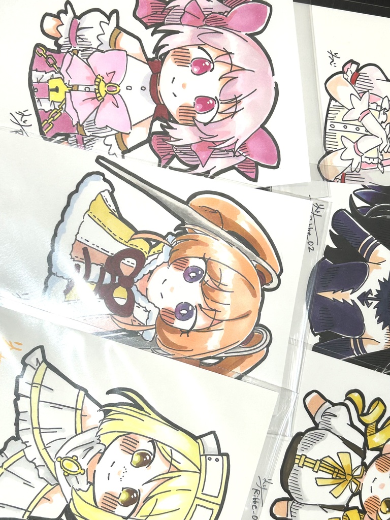 【まどマギ】ドローイングイラスト原画 パターンα(全6種)