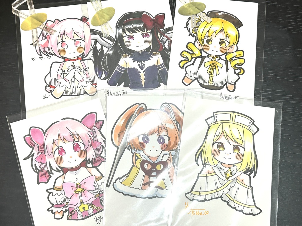 【まどマギ】ドローイングイラスト原画　パターンα（全6種）